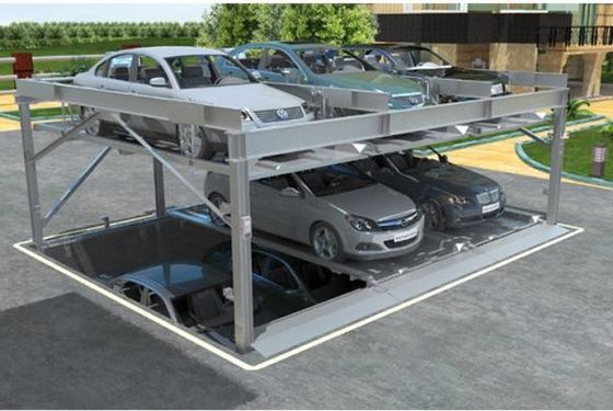 Salvar el espacio Soluciones de estacionamiento Pit 1.7t Puzzle Pit Parking Dos capas