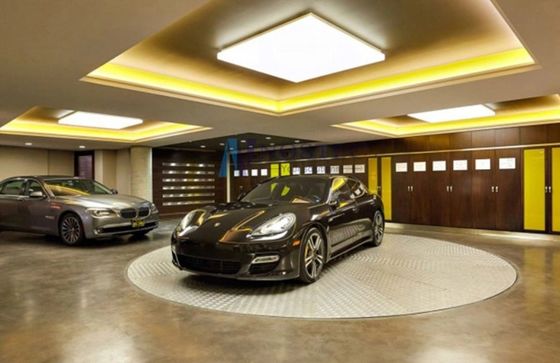 Plataforma giratoria para elevador de automóviles con velocidad de 0.25 m/s, cilindro hidráulico como modo de accionamiento y sistema de control PLC