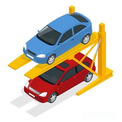 Estacionamiento bajo tierra con inclinación sencilla Utilice de manera eficiente los espacios pequeños de la ciudad